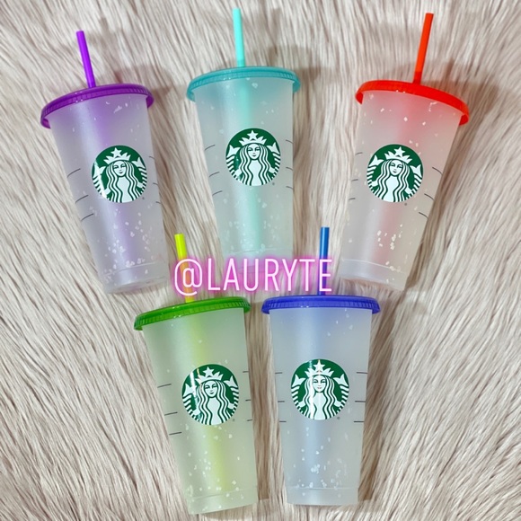 Starbucks Other - Starbucks Color Changing Confetti Reusable Cups